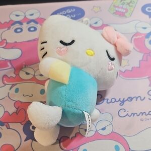 Cute Plush Toy with Pink Bow